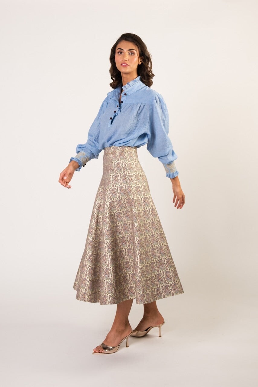 Cypress Blouse - Blue Rosewater House 