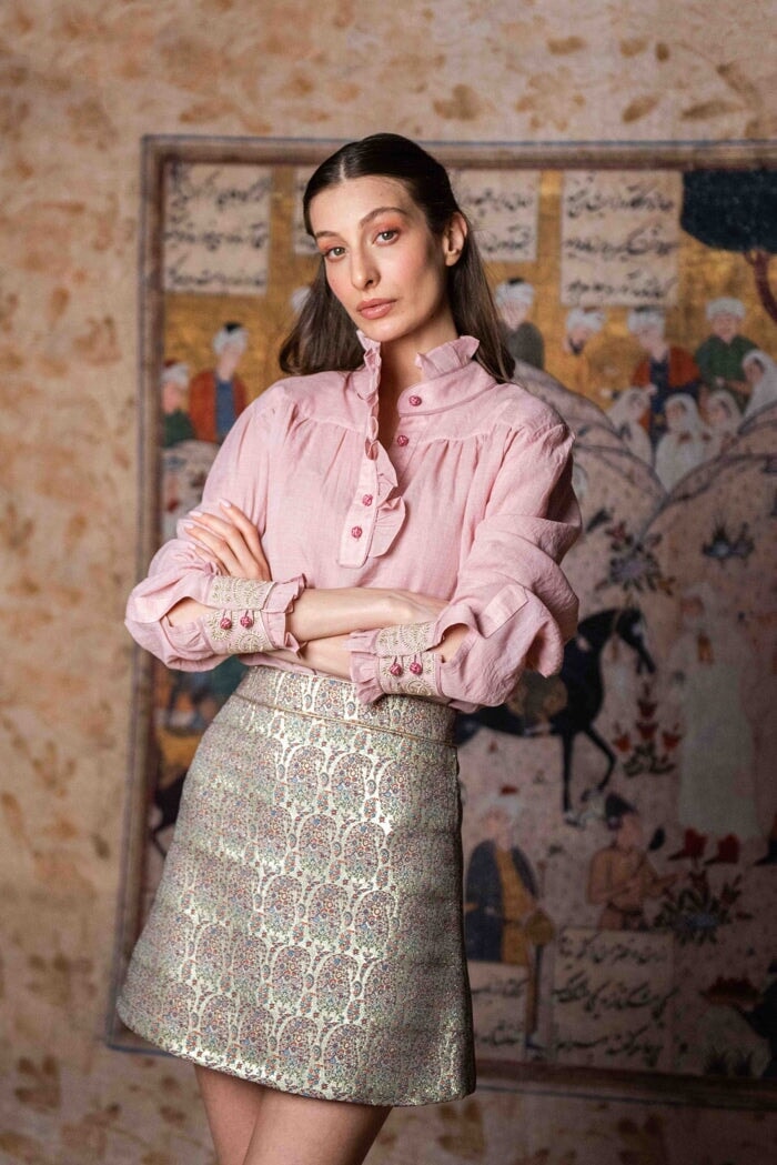 Bella Mini Skirt - Paisley Rosewater House 