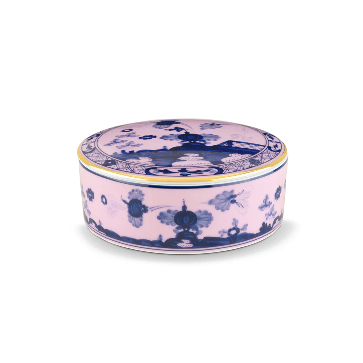 Round Box with Cover in Azalea