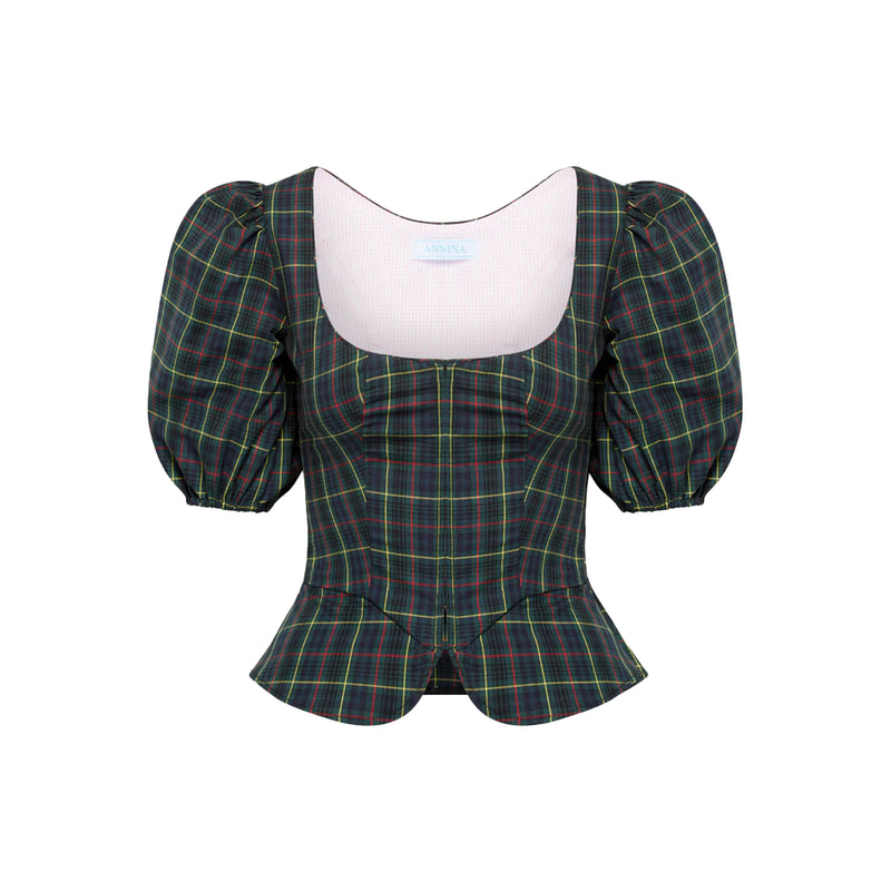 Roya Bodice in Tartan