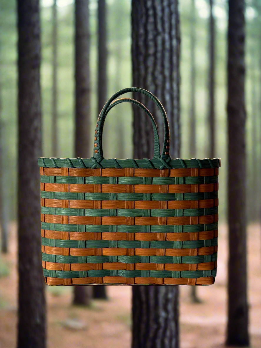 Retro-Travel Tote in Royal Pine