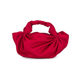 Ruby Red NLA Silk Knot Bag