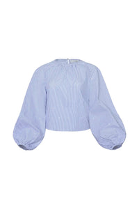 The Rue Blouse in Starlight Embellished Stripe.