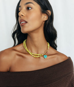 Lior Double Sided Heart Pendant - Loren Hope