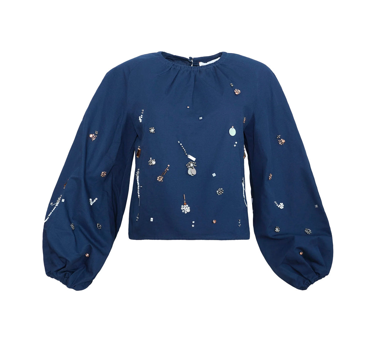 Rue Top in Atelier Splatter Navy