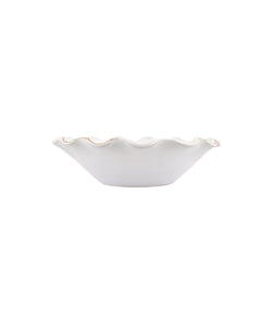 Rebecca Udall, Ruffle Ceramic Bowl, White, Ruffle Detail