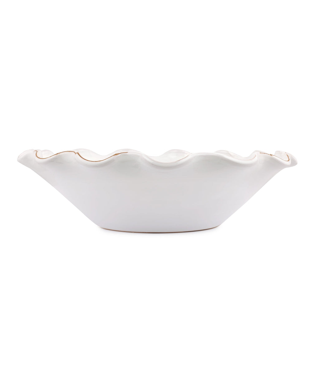 Rebecca Udall Ruffle Ceramic Serving Bowl, White 
