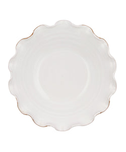 Rebecca Udall Ruffle Wavy Rim Ceramic Bowl, White Design