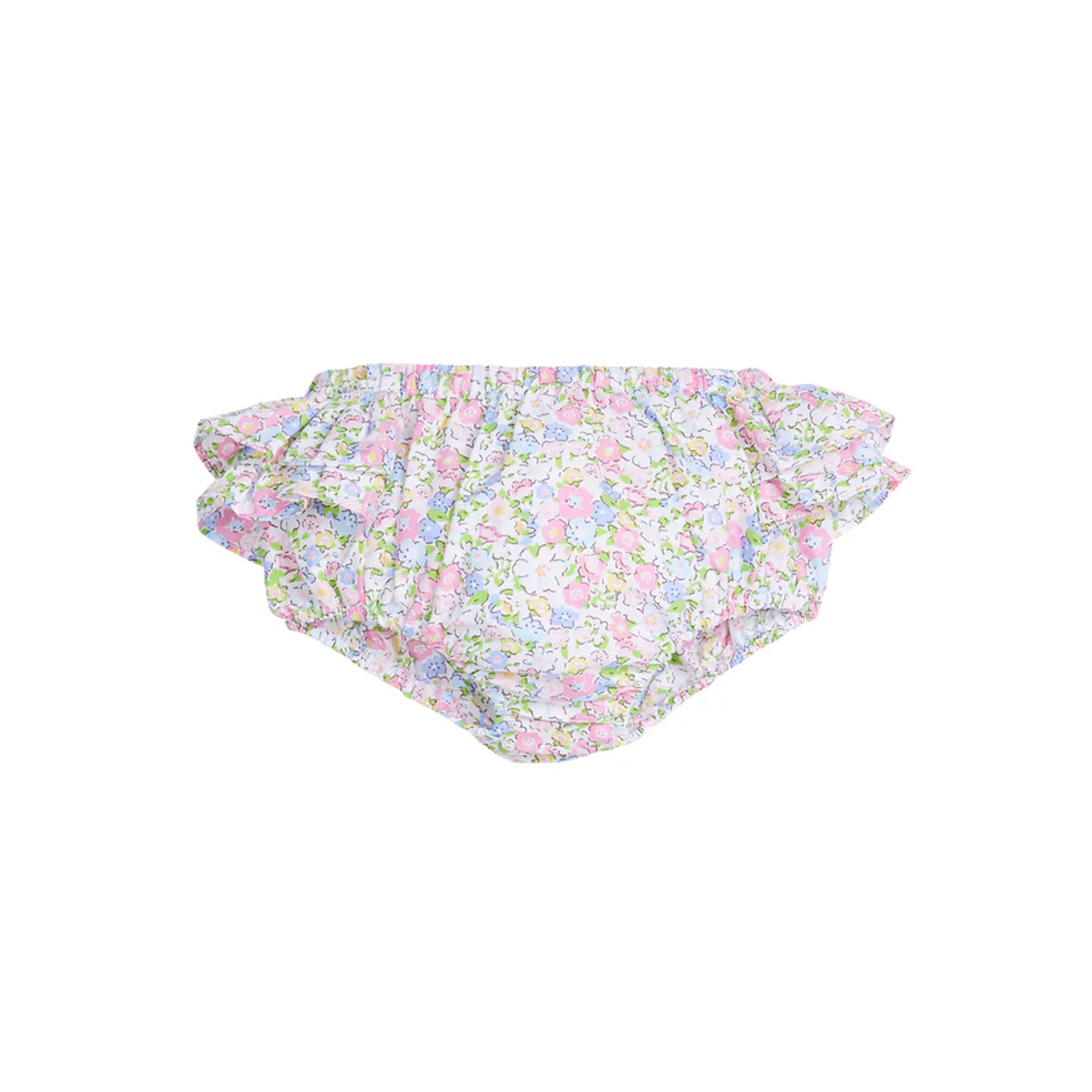 Ruffled Diaper Cover Cheekwood Floral