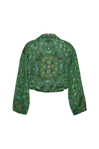 Rumson Top in Bandana Green