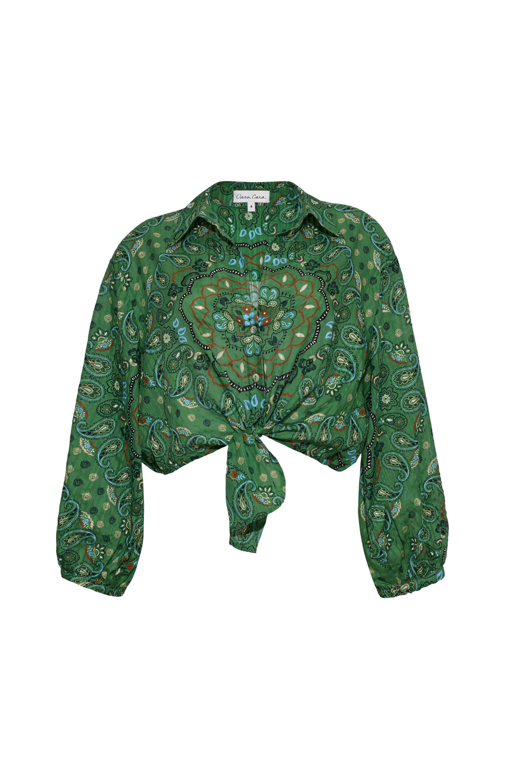 Rumson Top in Bandana Green