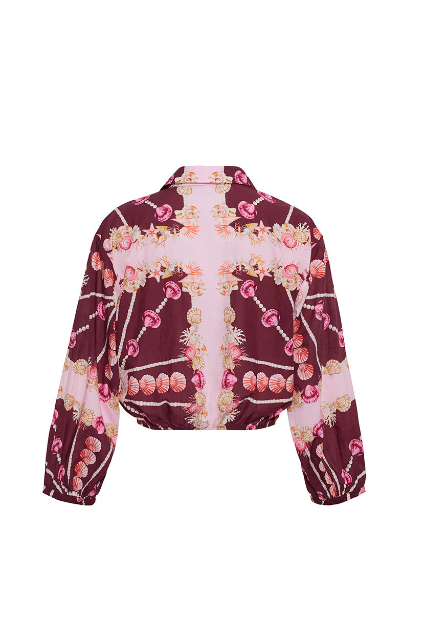 Rumson Top in Seashell Scarf Blush