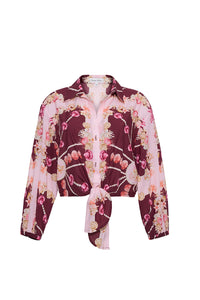 Rumson Top in Seashell Scarf Blush