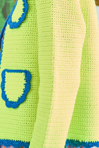 Russell Cardigan in Neon Yellow