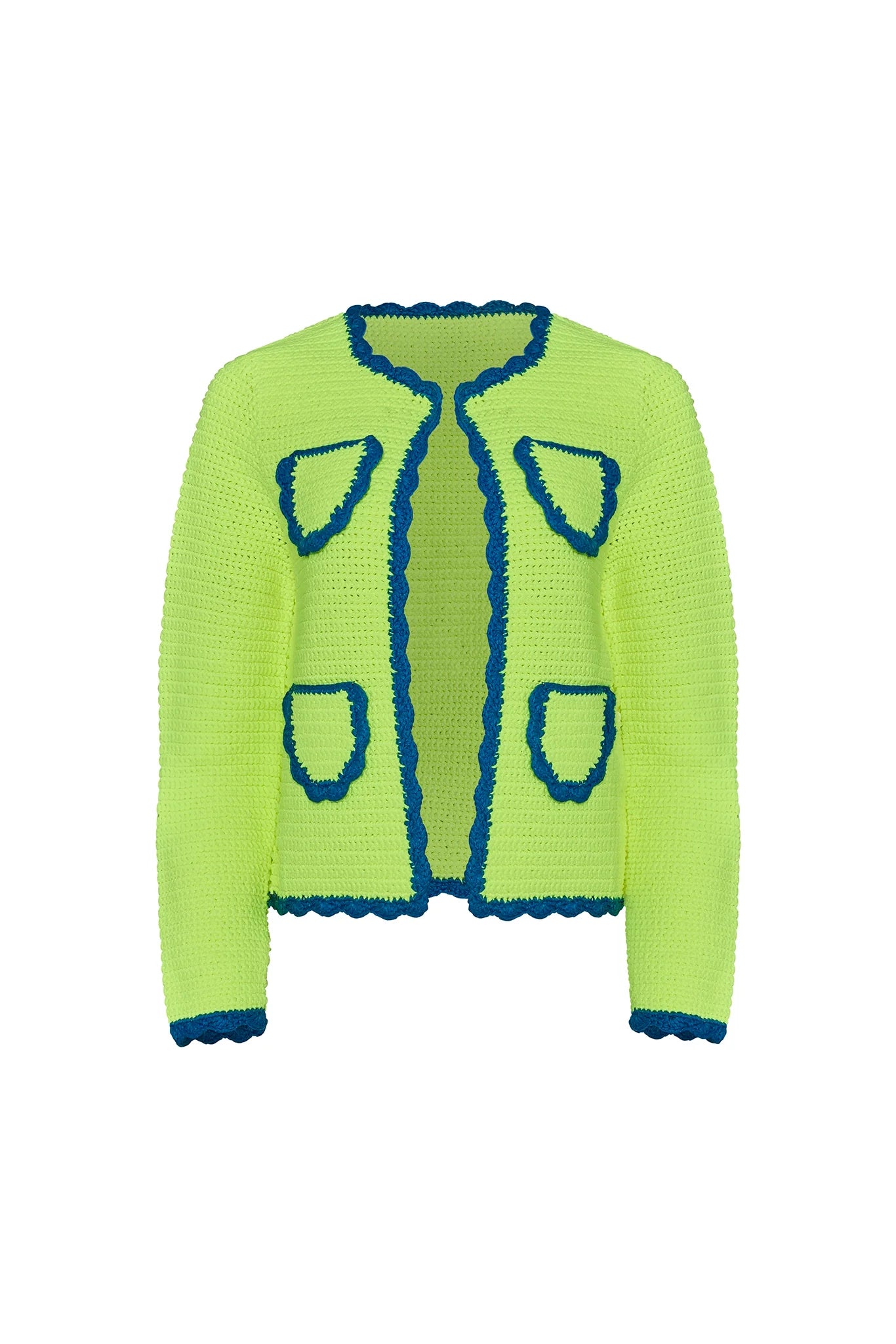 Russell Cardigan in Neon Yellow