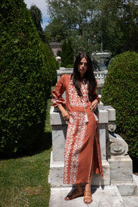 Bohemia Dress in Rust
