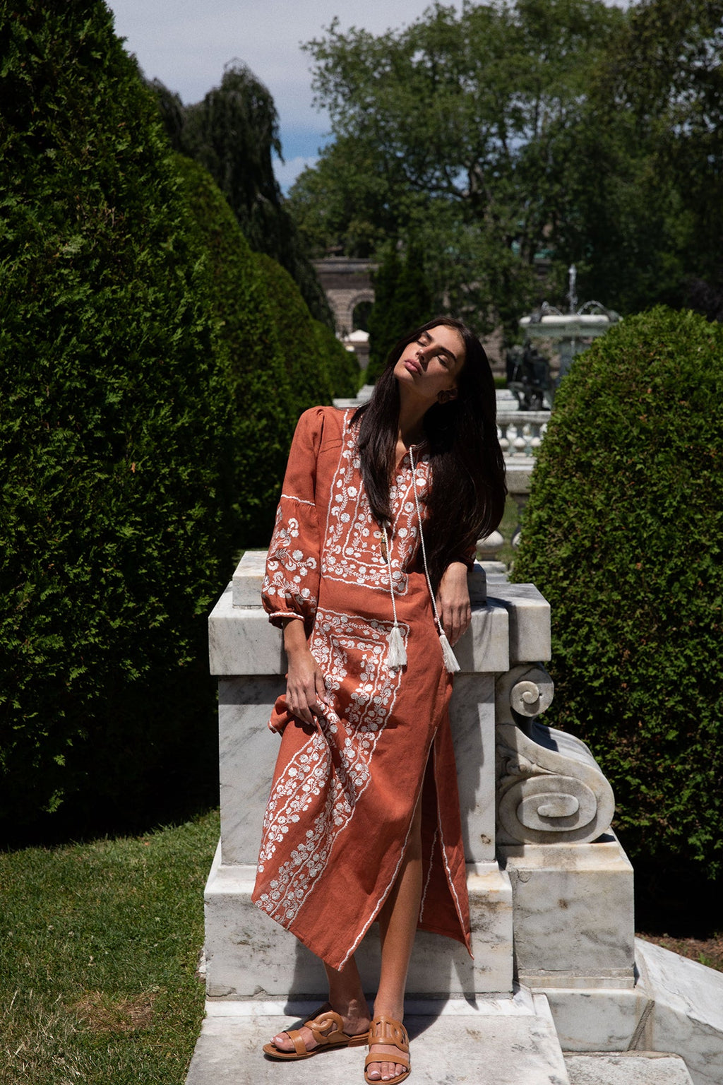 Bohemia Dress in Rust