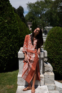 Bohemia Dress in Rust