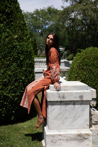 Bohemia Dress in Rust