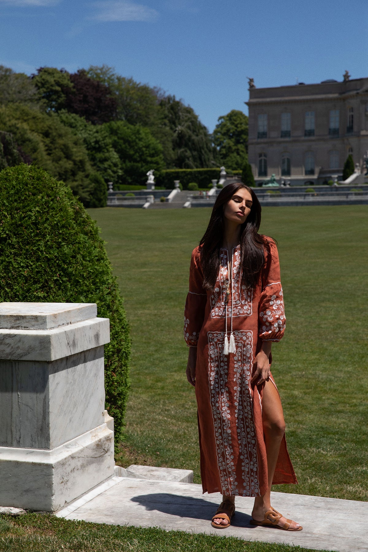 Bohemia Dress in Rust