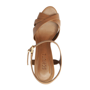 Keefa Atanado Leather Sandal in Brown