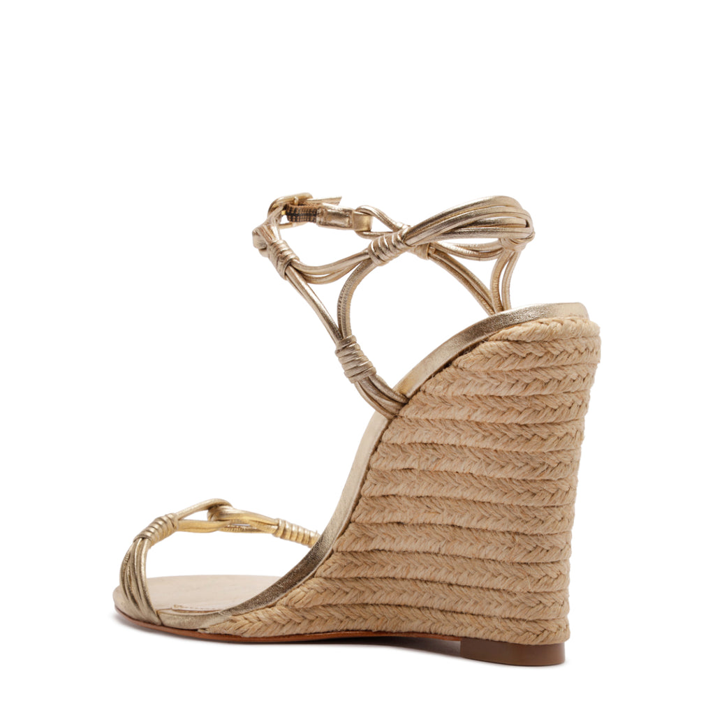 Nara Metallic Sandal in Platinum