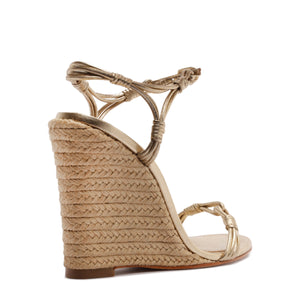 Nara Metallic Sandal in Platinum