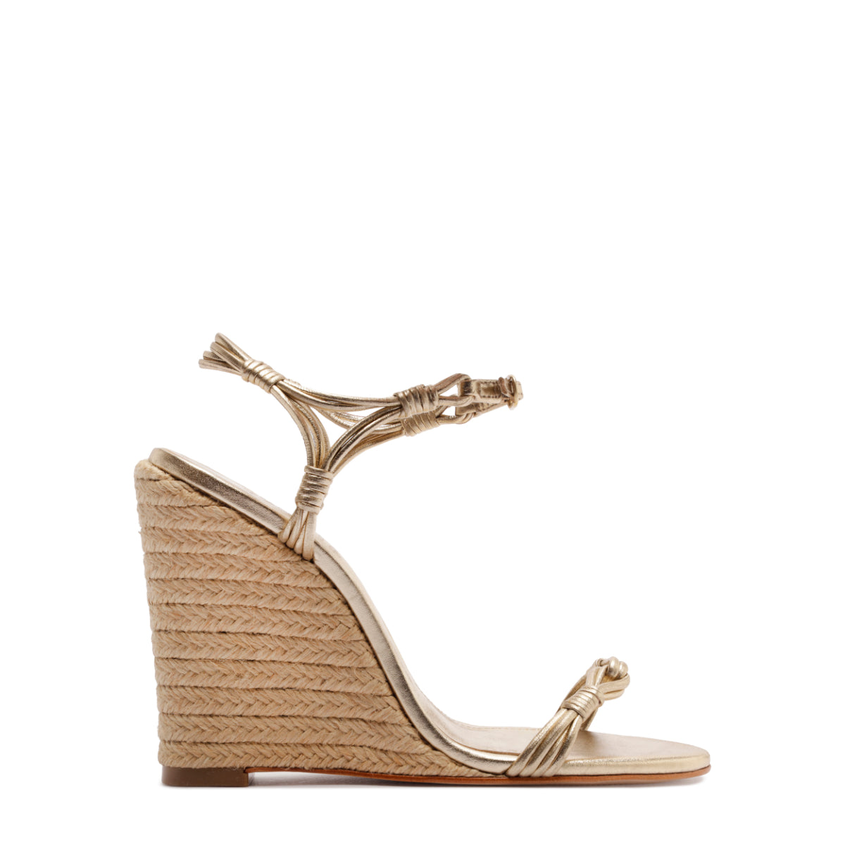 Nara Metallic Sandal in Platinum