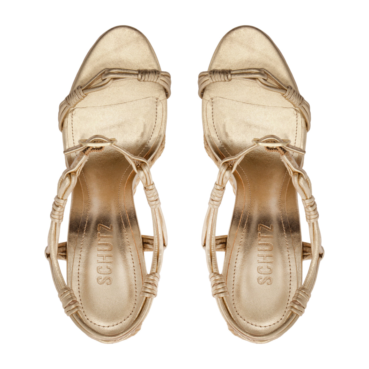 Nara Metallic Sandal in Platinum