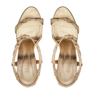 Nara Metallic Sandal in Platinum