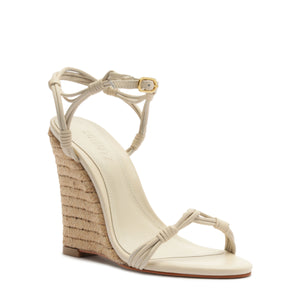 Nara Leather Sandal in Sugar White