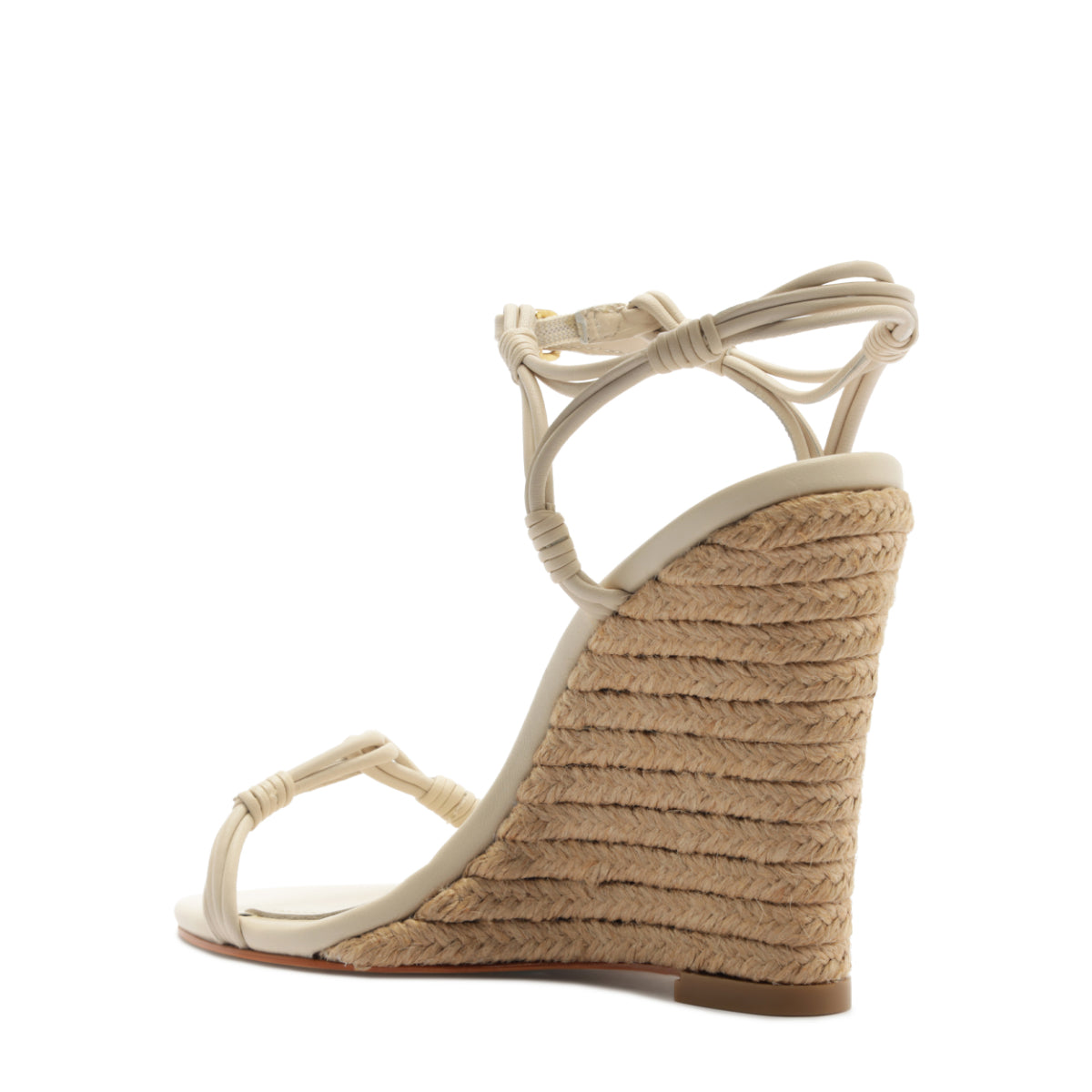 Nara Leather Sandal in Sugar White