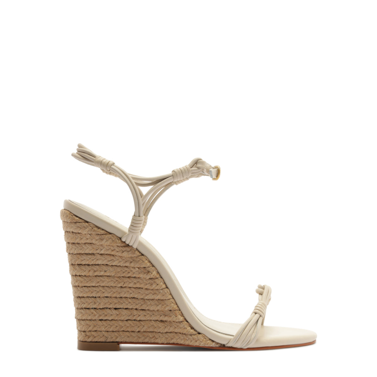 Nara Leather Sandal in Sugar White