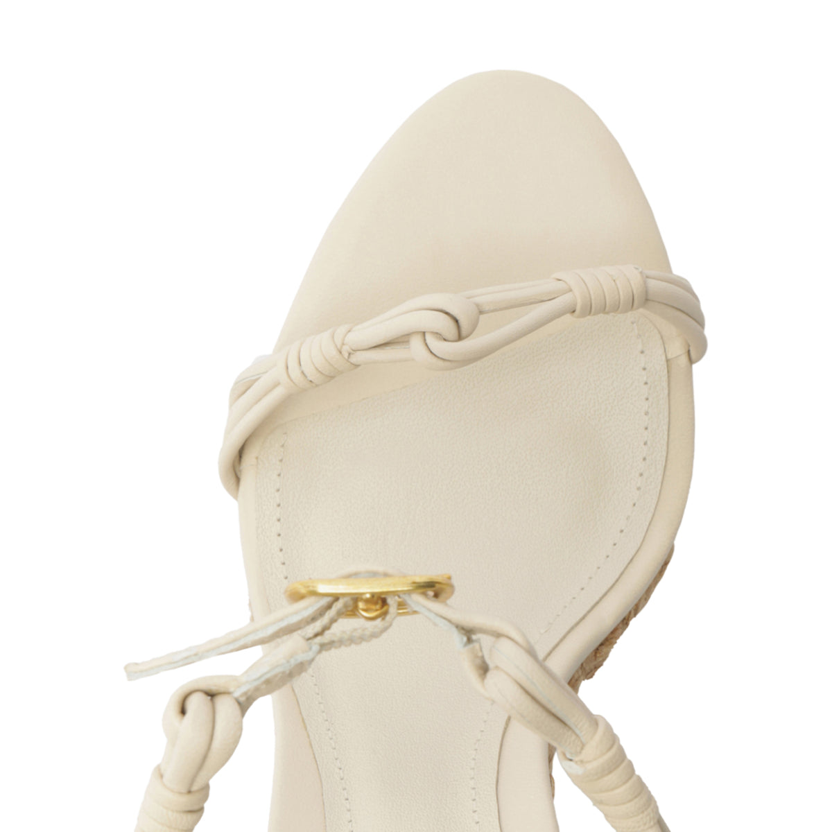 Nara Leather Sandal in Sugar White
