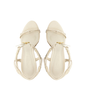 Nara Leather Sandal in Sugar White