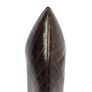 Maryana Lo Wide Boot in Dark Chocolate