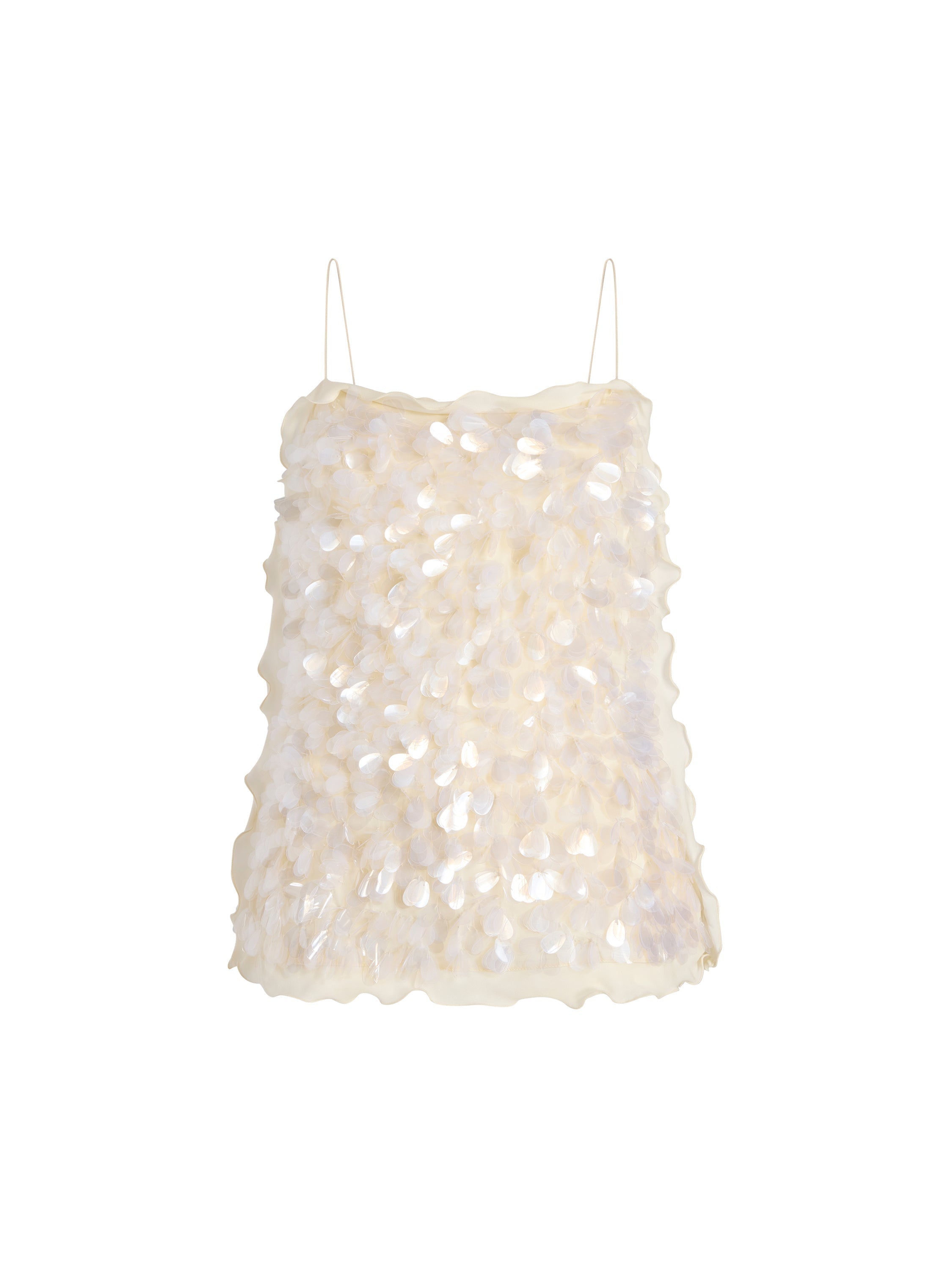 Paillette Camisole in Ivory