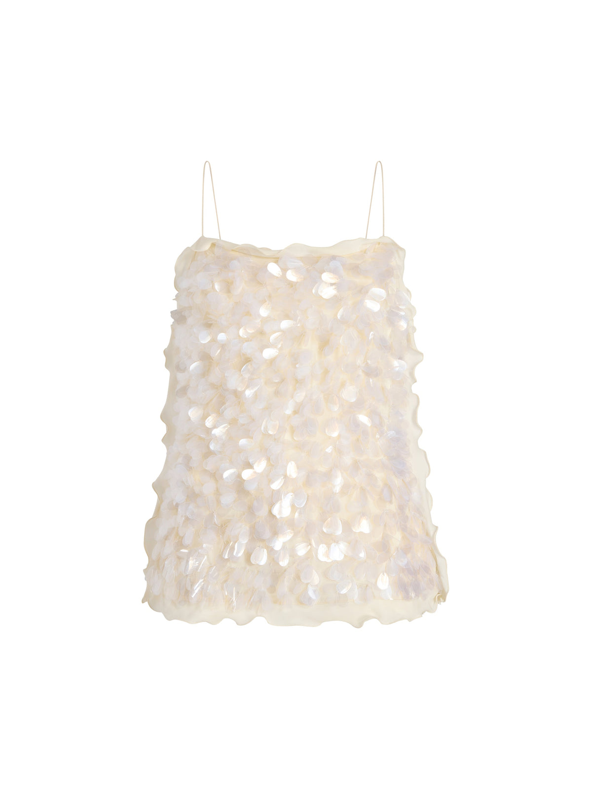 Paillette Camisole in Ivory