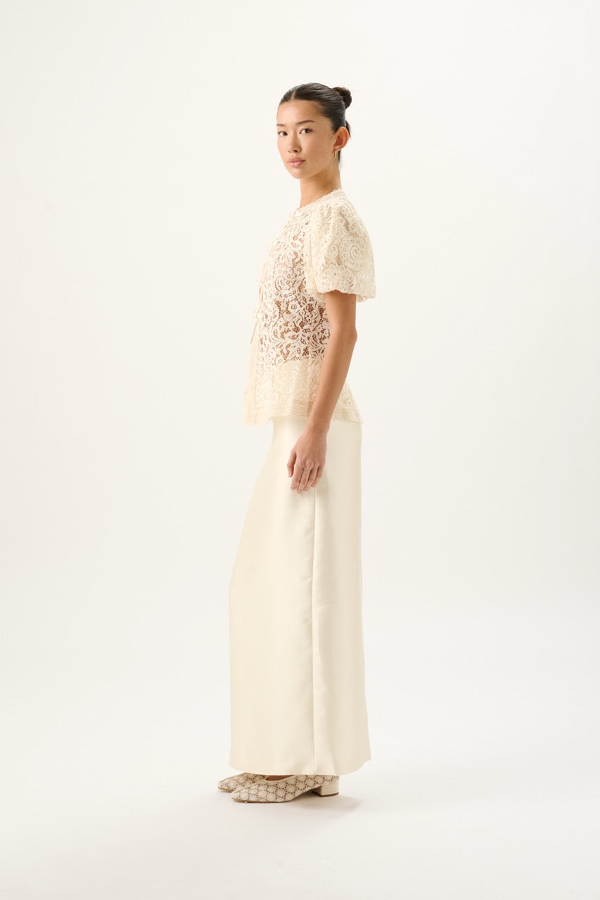Augusta Lace Top in Fleurette Lace