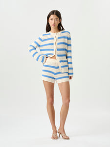 Manon Knit Short in Bleu