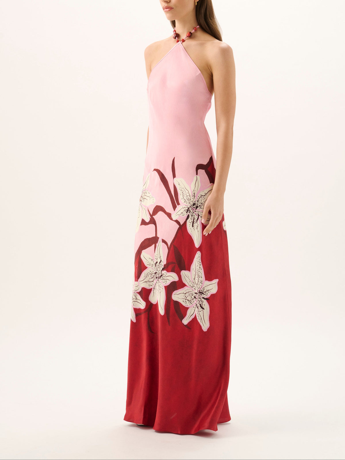Tallulah Halter Dress in Liliana