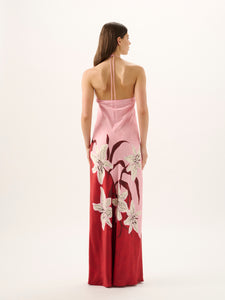 Tallulah Halter Dress in Liliana
