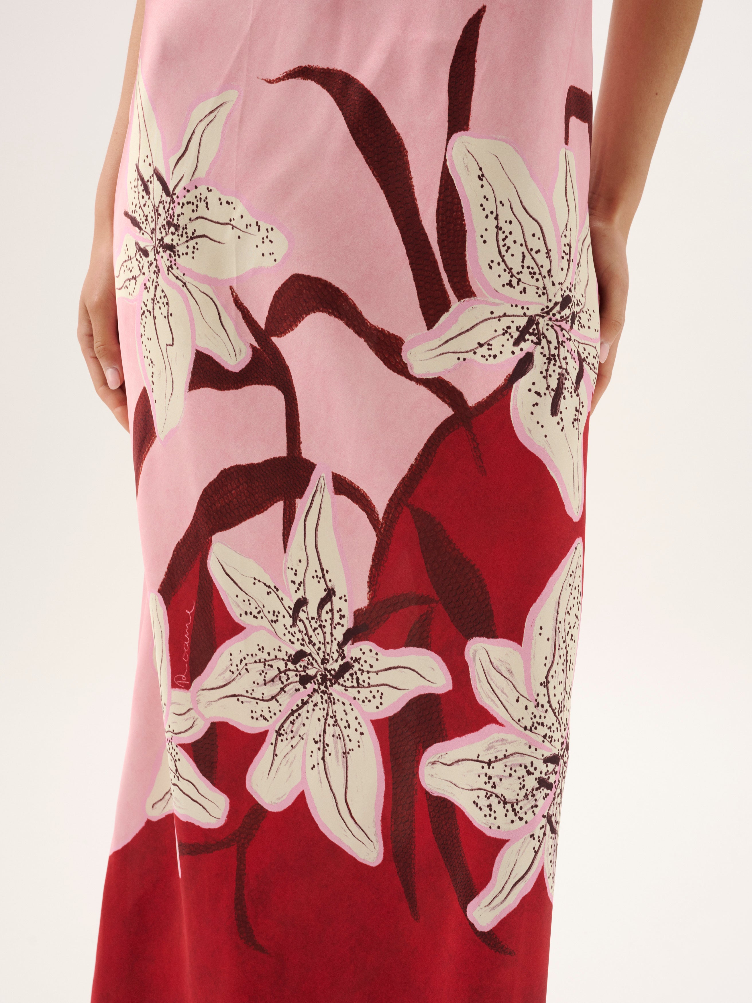 Tallulah Halter Dress in Liliana | Over The Moon