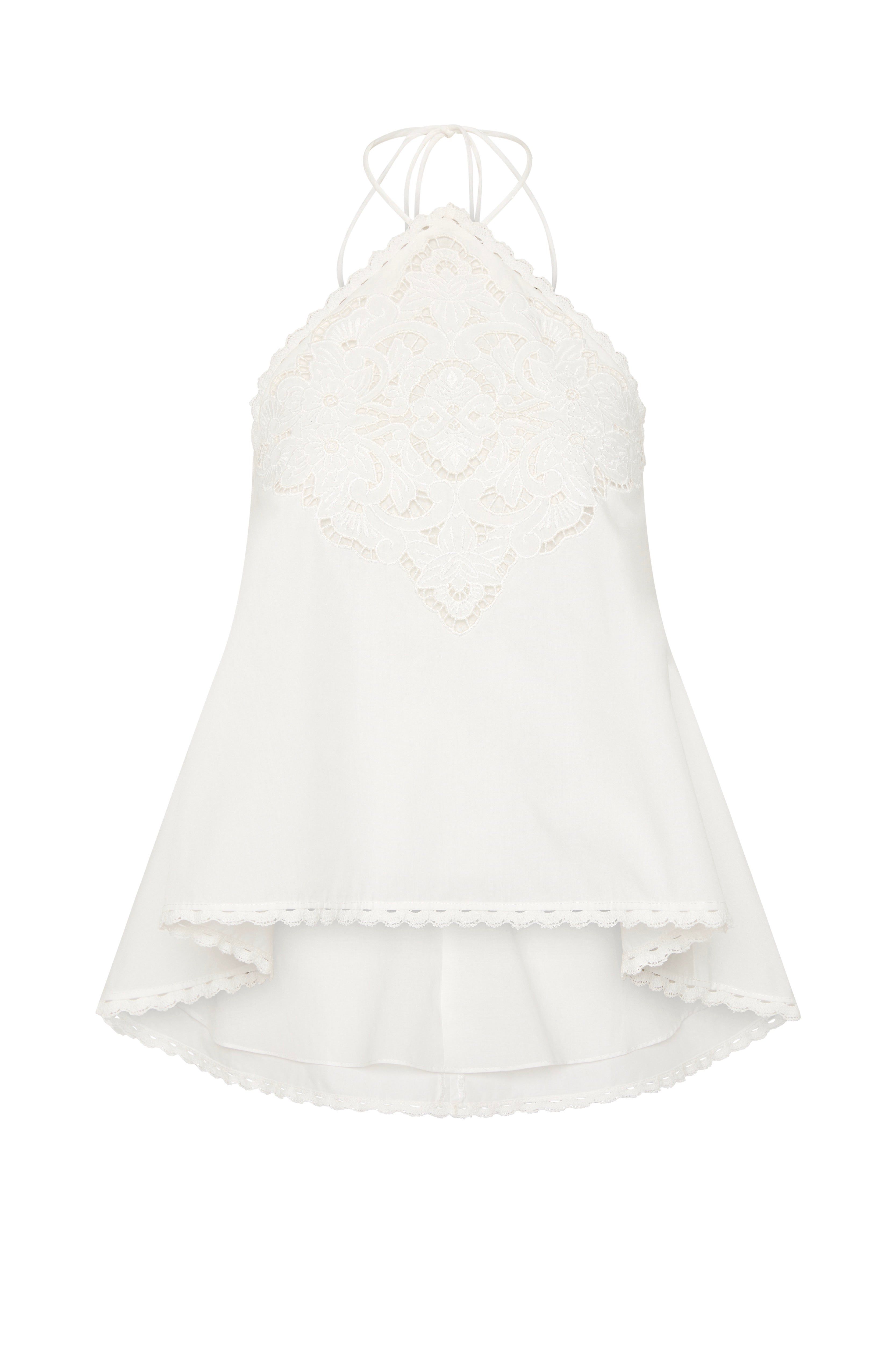 Marianne Halter Top in White