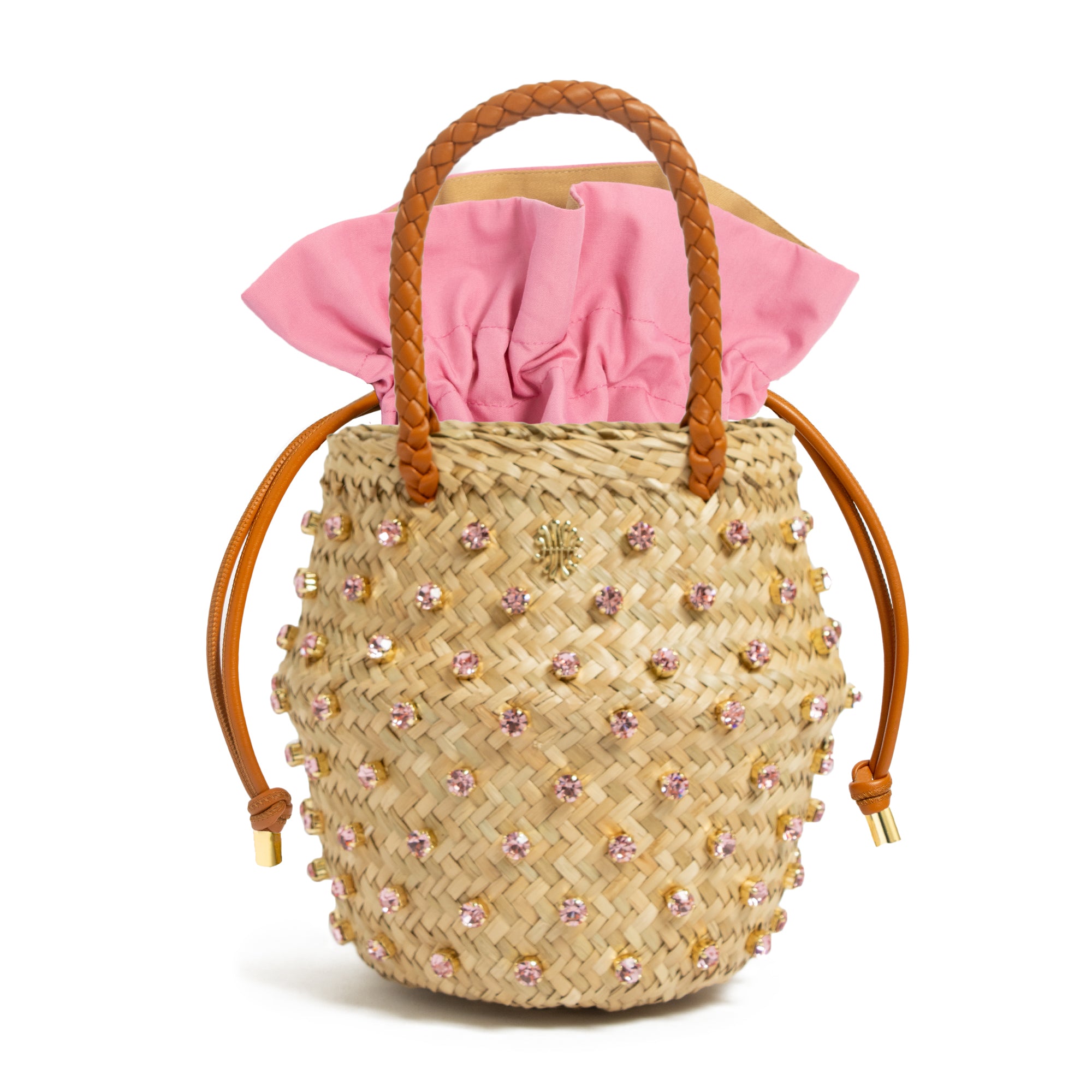 Nina Double Cotton Bag in Light Rose
