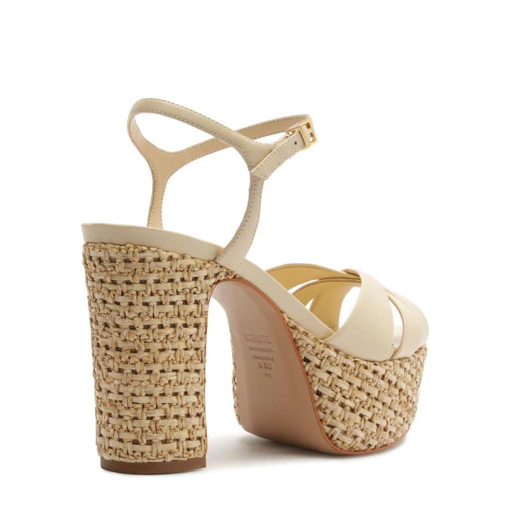 Keefa Raffia in Egg Shell