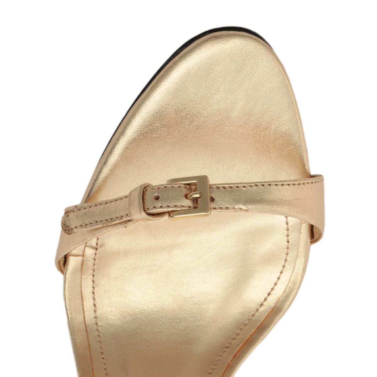 Aurora Sling Metallic Sandal in Platinum