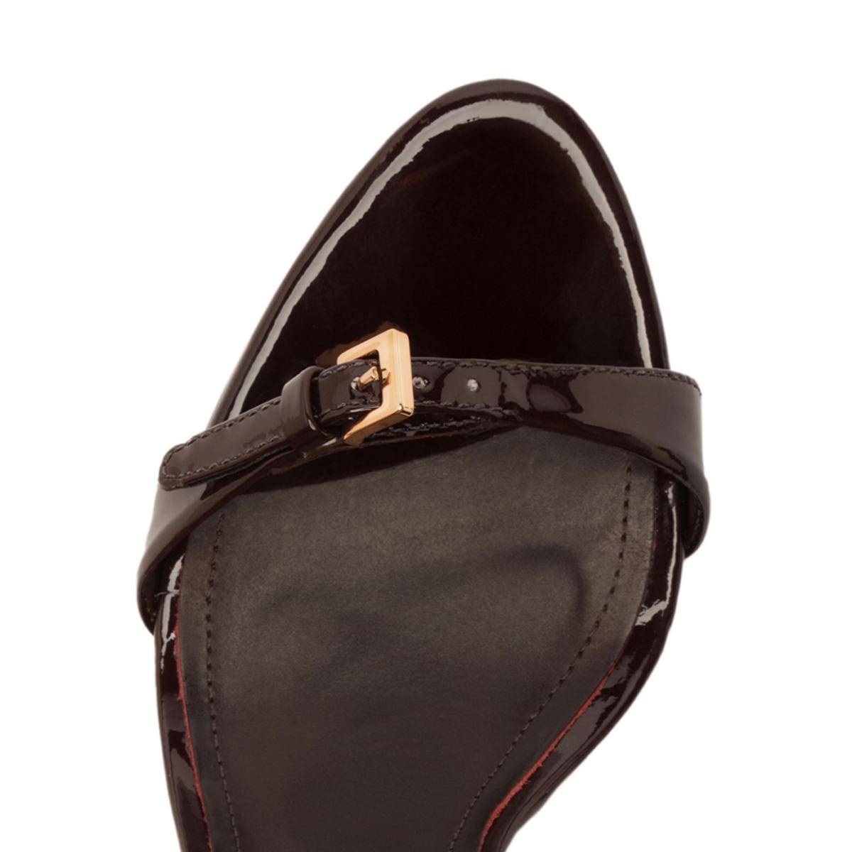 Aurora Sling Patent Sandal in Maplewood
