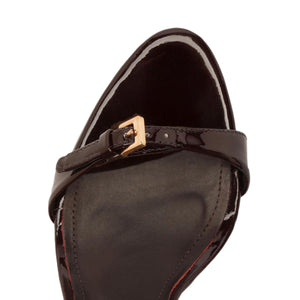 Aurora Sling Patent Sandal in Maplewood