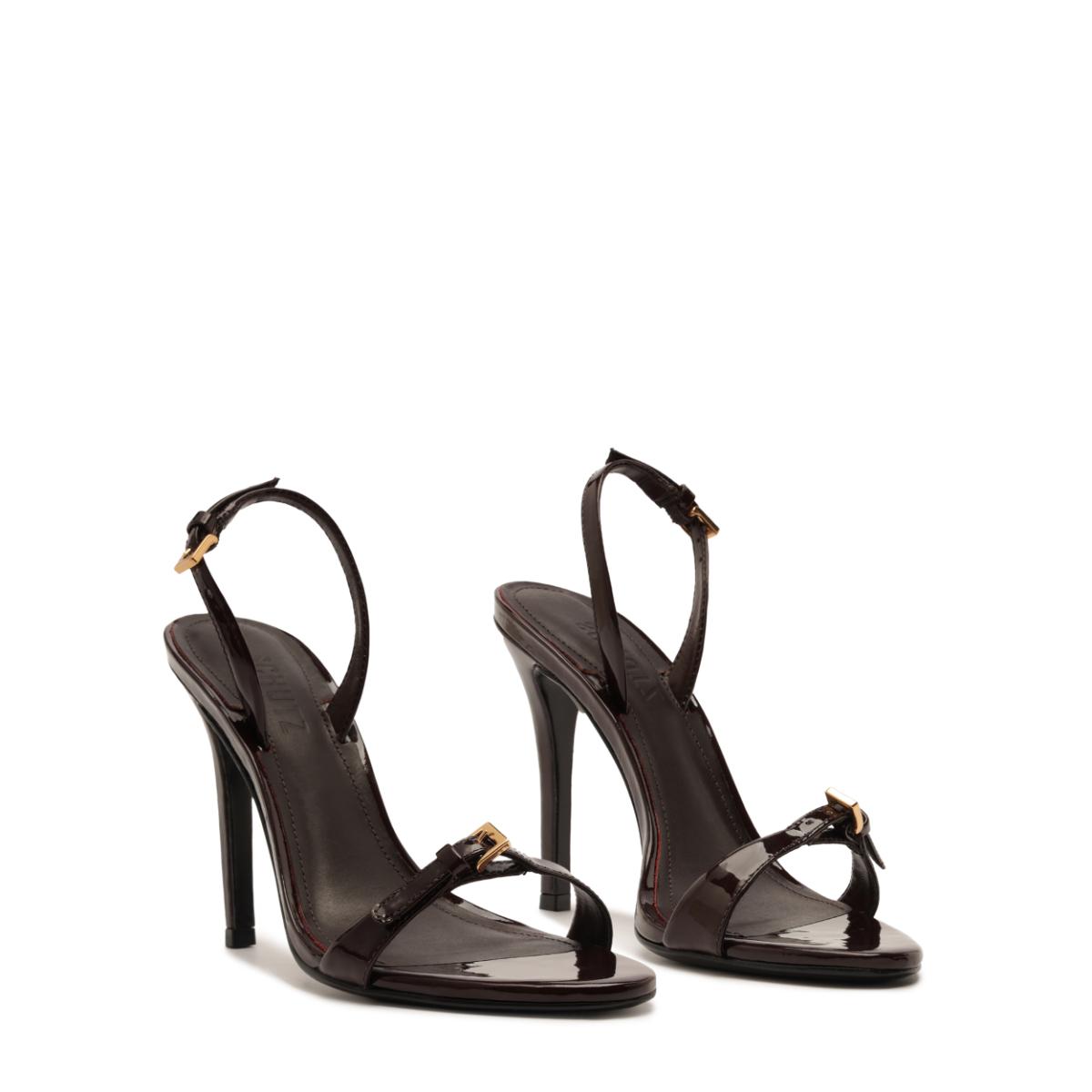 Aurora Sling Patent Sandal in Maplewood